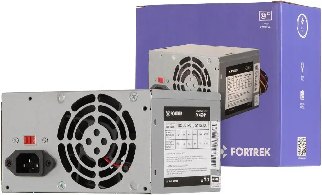 4. Fonte ATX PWS-2003 200W - Fortrek
