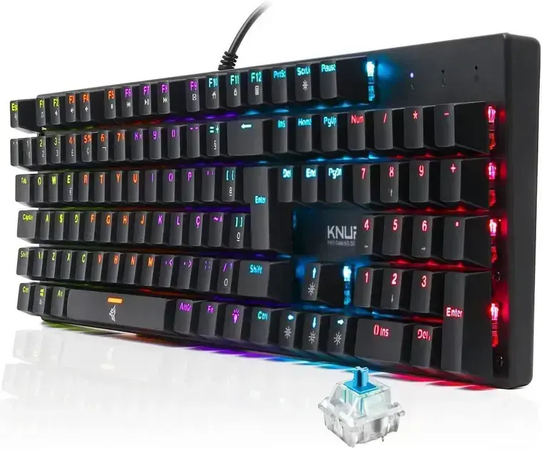 1. Teclado Mecânico Gamer KP-TE114 - Knup