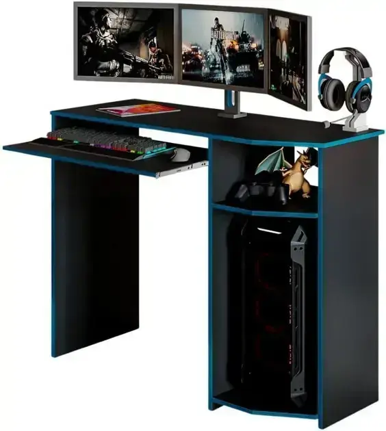 5. Mesa Escrivaninha Gamer Para Computador - E-NOVA MÓVEIS